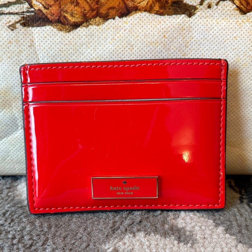 Kate Spade Vibrant Red Card Case